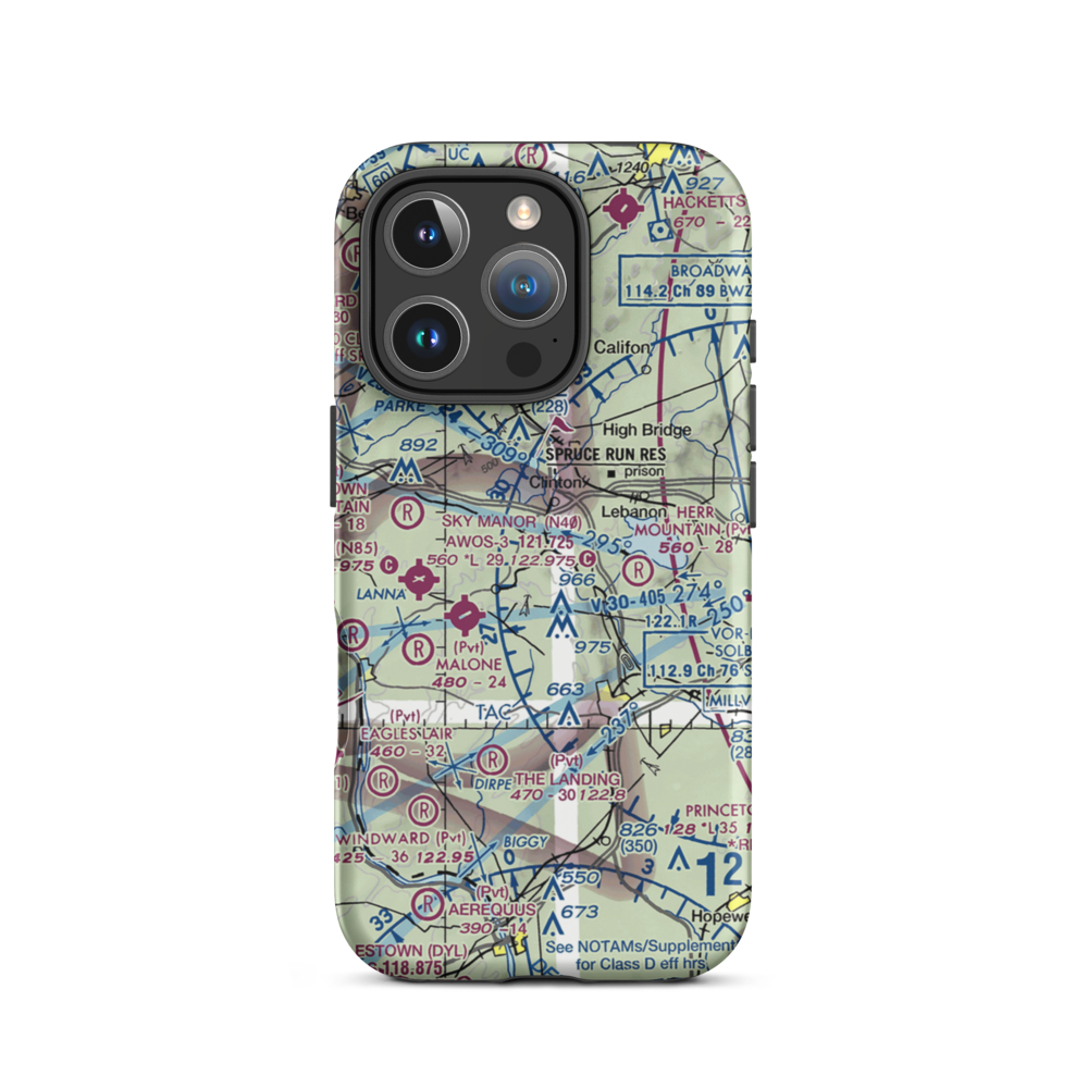 Clinton Elks Lodge Balloonport (12JY) VFR Sectional  Tough iPhone Case iPhone 16 Pro model shown