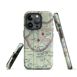 Clinton Municipal Airport (CCA) VFR Sectional  Tough iPhone Case