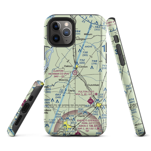 Clinton-Hickman County Airport (0KY7) VFR Sectional  Tough iPhone Case