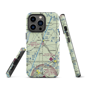 Clinton-Hickman County Airport (0KY7) VFR Sectional  Tough iPhone Case