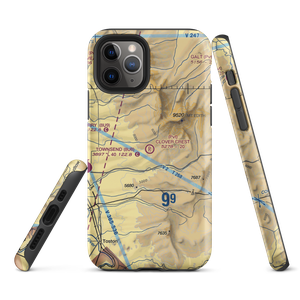 Clover Crest Airpark (MT24) VFR Sectional  Tough iPhone Case