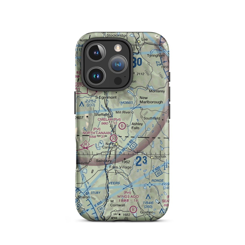Cmelak Field (MA18) VFR Sectional  Tough iPhone Case iPhone 16 Pro model shown