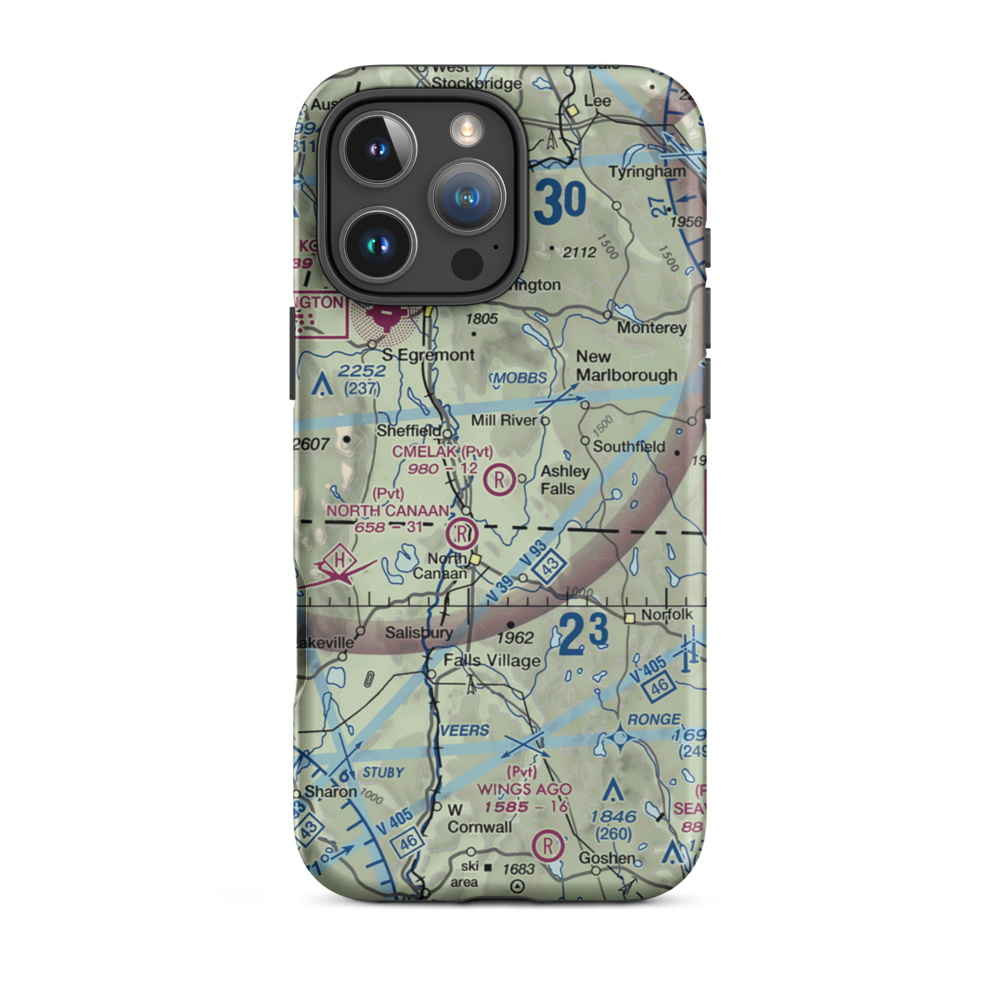 Cmelak Field (MA18) VFR Sectional  Tough iPhone Case iPhone 16 Pro Max model shown