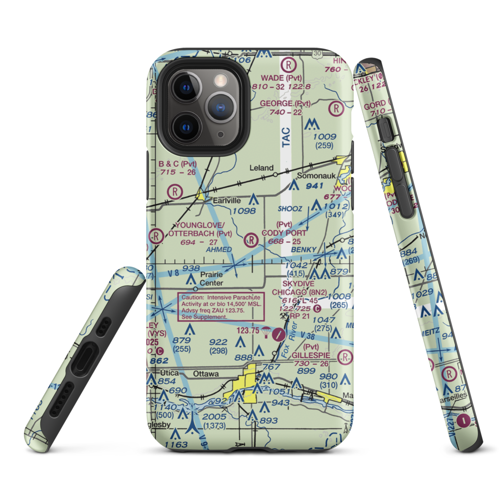 Cody Port RLA Restricted Landing Area (7IL8) VFR Sectional  Tough iPhone Case iPhone 11 Pro model shown