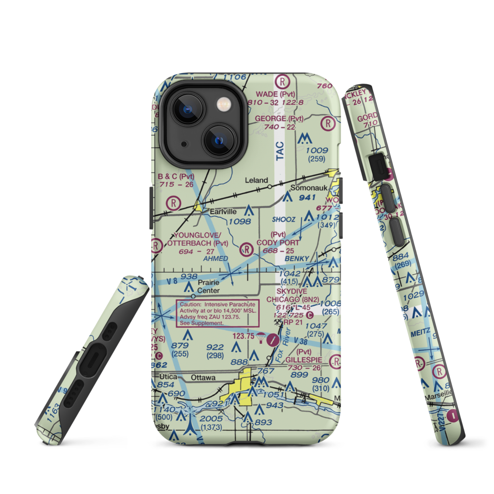 Cody Port RLA Restricted Landing Area (7IL8) VFR Sectional  Tough iPhone Case iPhone 14 model shown