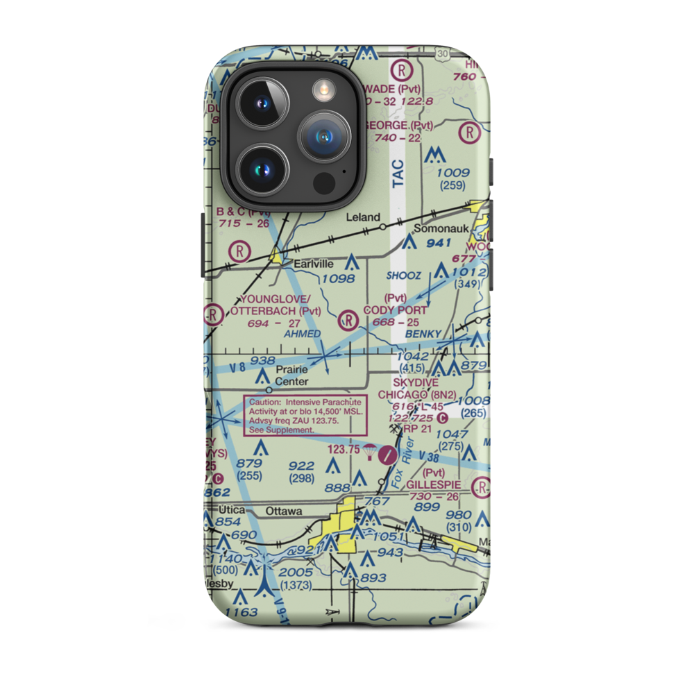 Cody Port RLA Restricted Landing Area (7IL8) VFR Sectional  Tough iPhone Case iPhone 16 Pro Max model shown