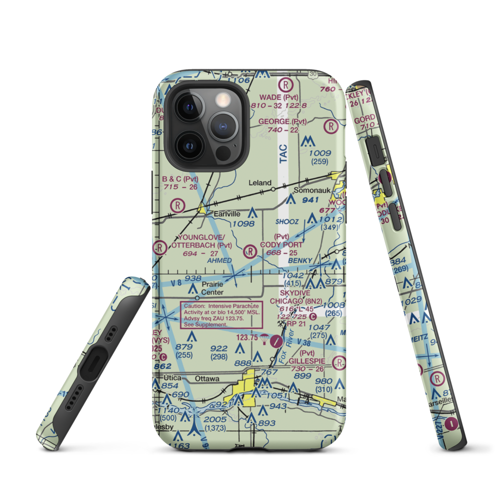 Cody Port RLA Restricted Landing Area (7IL8) VFR Sectional  Tough iPhone Case iPhone 12 Pro model shown