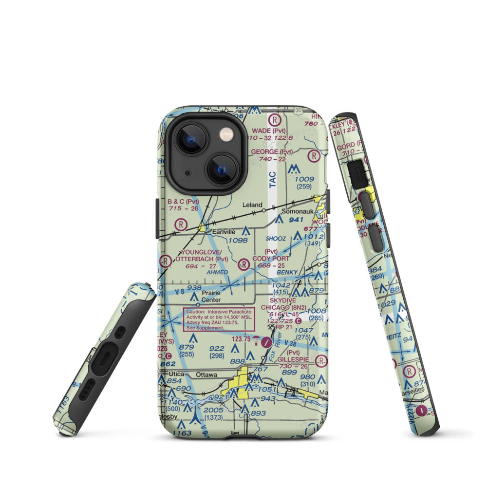 Cody Port RLA Restricted Landing Area (7IL8) VFR Sectional  Tough iPhone Case iPhone 13 mini model shown