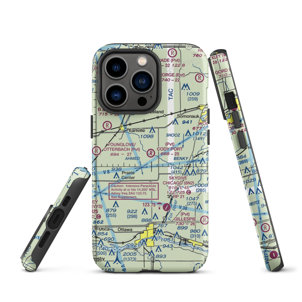 Cody Port RLA Restricted Landing Area (7IL8) VFR Sectional  Tough iPhone Case iPhone 13 Pro model shown