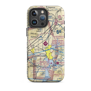 Coeur D'Alene - Pappy Boyington Field (COE) VFR Sectional  Tough iPhone Case