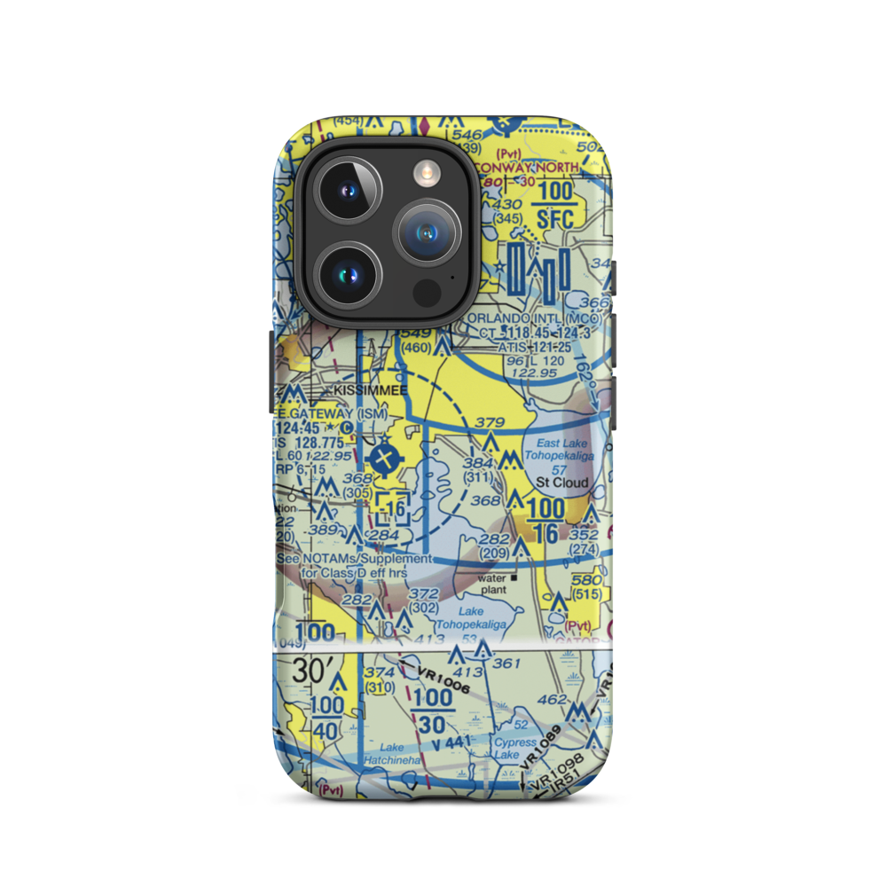 Cole's Seaplane Base (43FD) VFR Sectional  Tough iPhone Case iPhone 16 Pro model shown