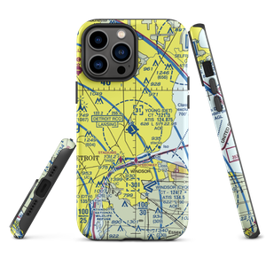 Coleman A. Young Municipal Airport (DET) VFR Sectional  Tough iPhone Case