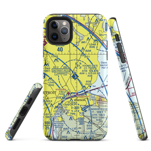 Coleman A. Young Municipal Airport (DET) VFR Sectional  Tough iPhone Case