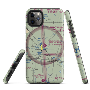 Coleman Municipal Airport (COM) VFR Sectional  Tough iPhone Case