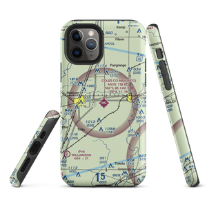 Coles County Memorial Airport (MTO) VFR Sectional  Tough iPhone Case