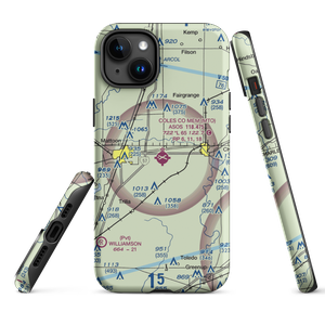 Coles County Memorial Airport (MTO) VFR Sectional  Tough iPhone Case