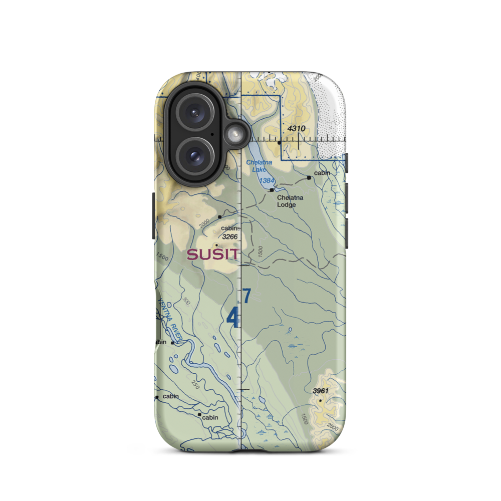 Collensville/twincreek (US-0253) VFR Sectional  Tough iPhone Case iPhone 16 model shown