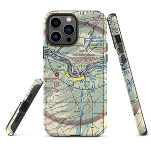 Columbia Gorge Regional the Dalles Municipal Airport (DLS) VFR Sectional  Tough iPhone Case