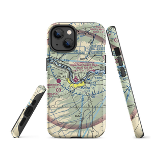 Columbia Gorge Regional the Dalles Municipal Airport (DLS) VFR Sectional  Tough iPhone Case
