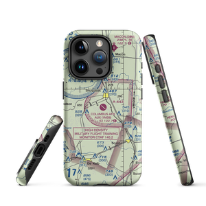 Columbus Air Force Base Aux Field Airfield (1MS8) VFR Sectional  Tough iPhone Case