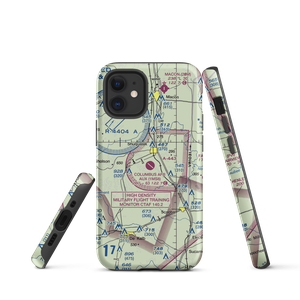 Columbus Air Force Base Aux Field Airfield (1MS8) VFR Sectional  Tough iPhone Case