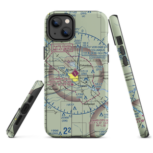 Columbus Municipal Airport (OLU) VFR Sectional  Tough iPhone Case