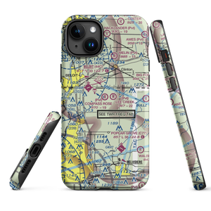 Compass Rose Airport (LL87) VFR Sectional  Tough iPhone Case