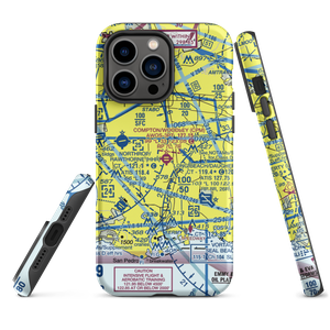 Compton Woodley Airport (CPM) VFR Sectional  Tough iPhone Case