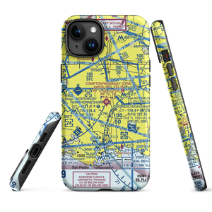 Compton Woodley Airport (CPM) VFR Sectional  Tough iPhone Case