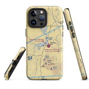 Conchas Lake Seaplane Base (E61) VFR Sectional  Tough iPhone Case