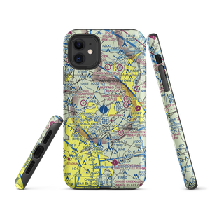 Concord-Padgett Regional Airport (JQF) VFR Sectional  Tough iPhone Case