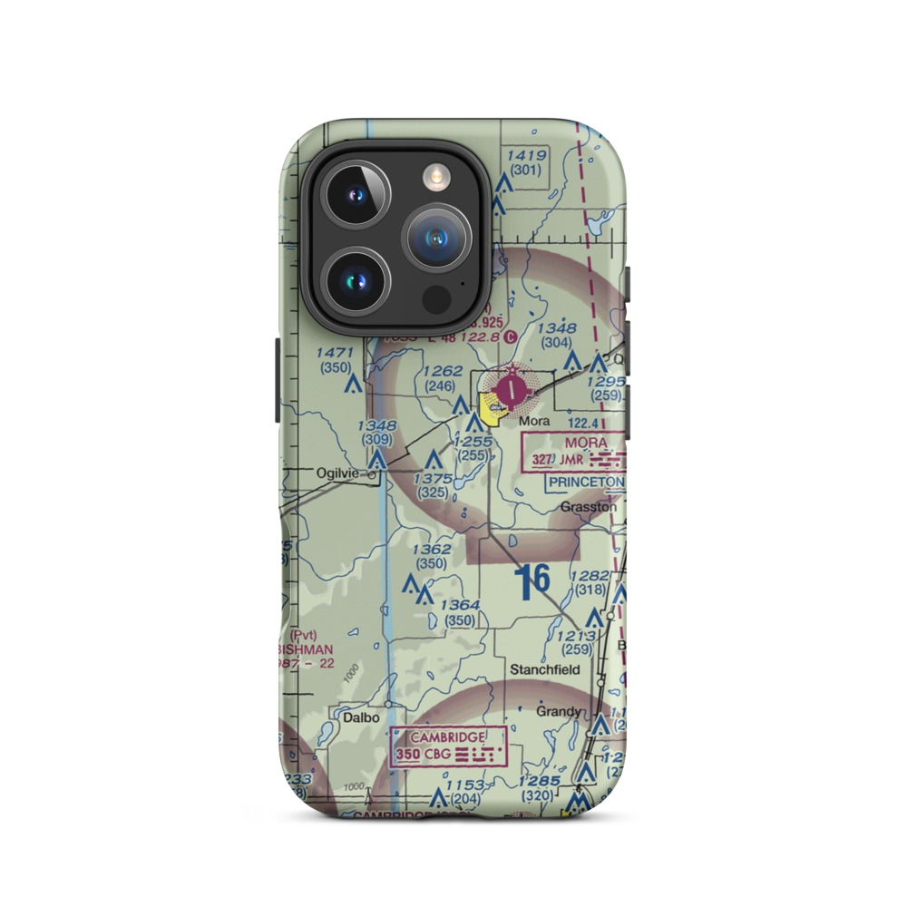 Conley Field (55MN) VFR Sectional  Tough iPhone Case iPhone 16 Pro model shown