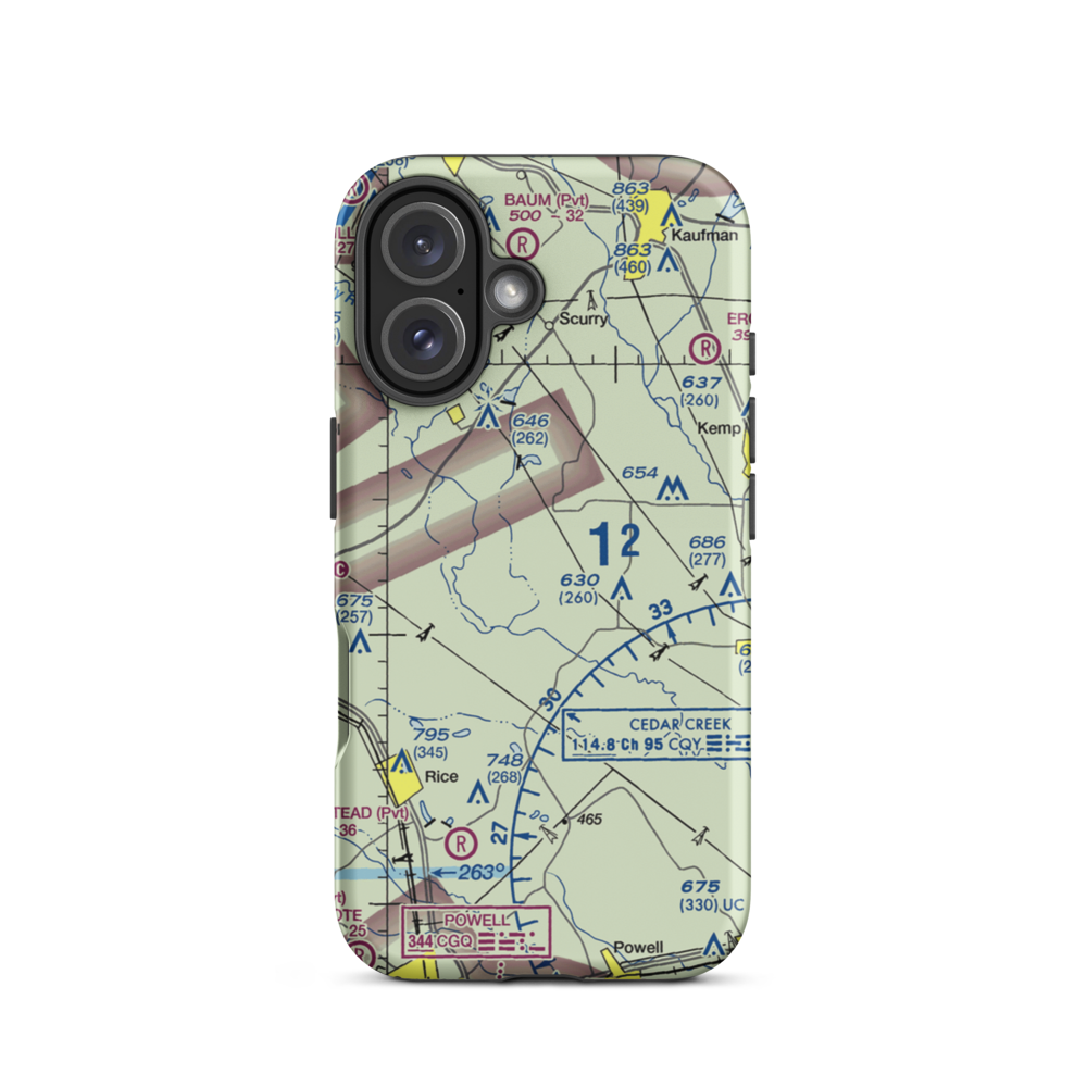 Connies Aviation Airport (XA42) VFR Sectional  Tough iPhone Case iPhone 16 model shown