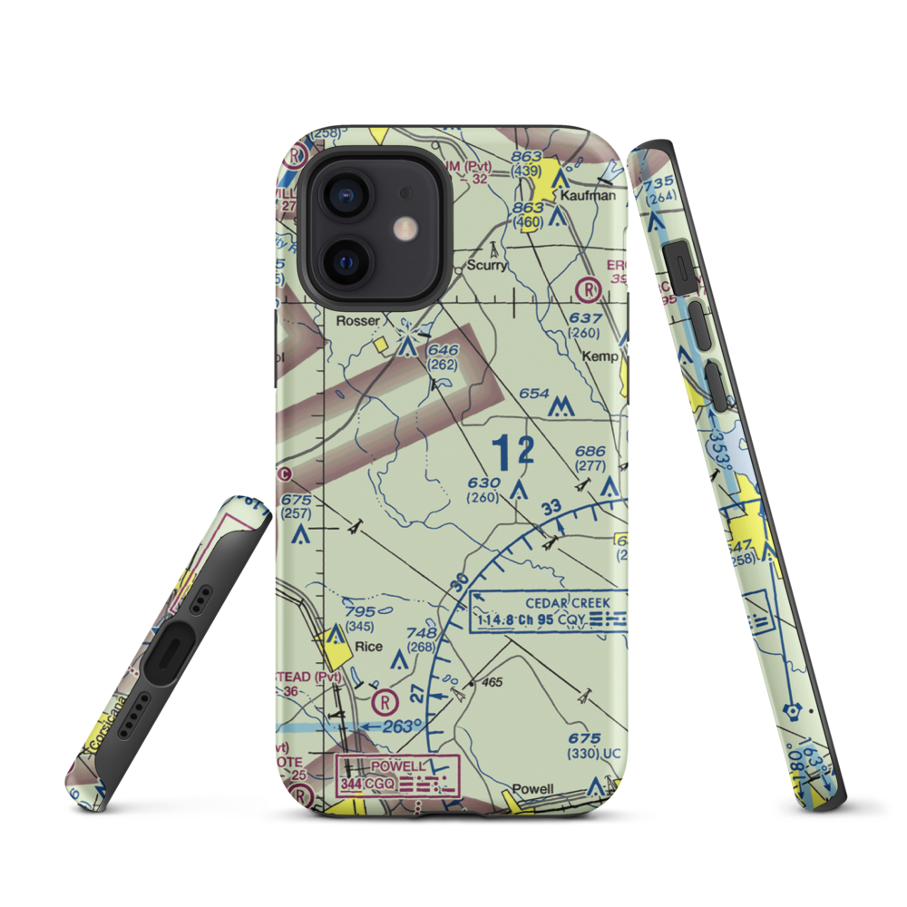 Connies Aviation Airport (XA42) VFR Sectional  Tough iPhone Case iPhone 12 model shown