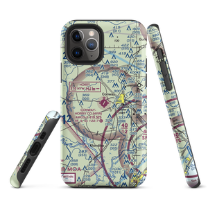 Conway Horry County Airport (HYW) VFR Sectional  Tough iPhone Case