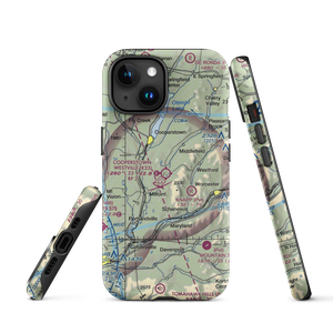Cooperstown-Westville Airport (K23) VFR Sectional  Tough iPhone Case