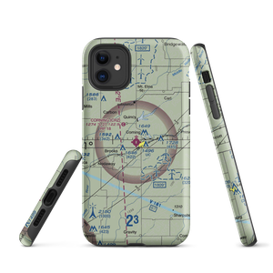 Corning Municipal Airport (CRZ) VFR Sectional  Tough iPhone Case