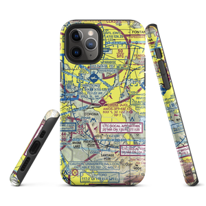 Corona Municipal Airport (AJO) VFR Sectional  Tough iPhone Case