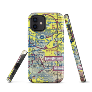 Corona Municipal Airport (AJO) VFR Sectional  Tough iPhone Case