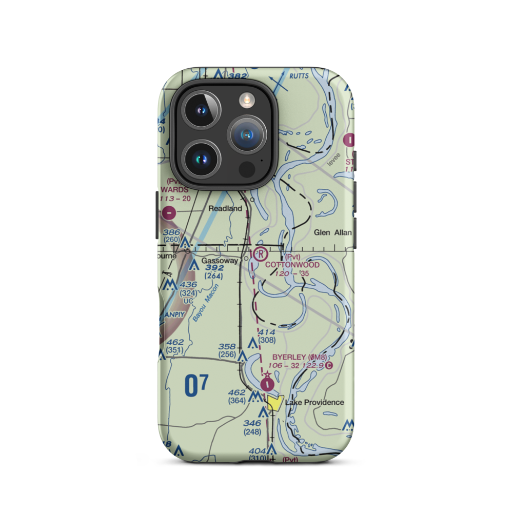 Cottonwood Airport (6LA1) VFR Sectional  Tough iPhone Case iPhone 16 Pro model shown