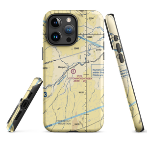 Cottonwood Creek Ranch Airport (OG50) VFR Sectional  Tough iPhone Case