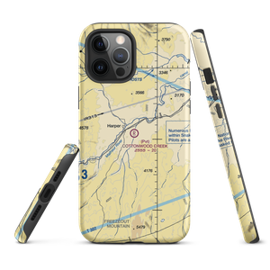 Cottonwood Creek Ranch Airport (OG50) VFR Sectional  Tough iPhone Case