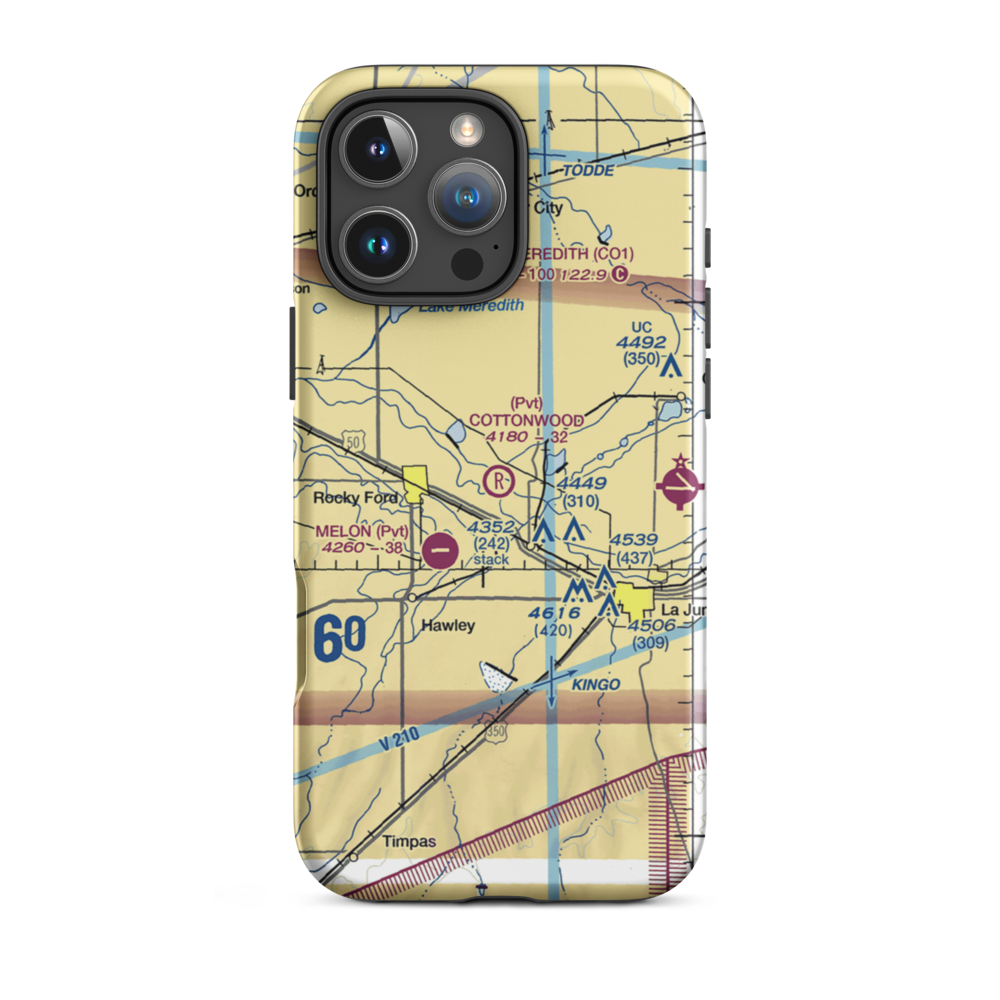 Cottonwood Field (09CO) VFR Sectional  Tough iPhone Case iPhone 16 Pro Max model shown