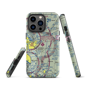 Council Bluffs Municipal Airport (CBF) VFR Sectional  Tough iPhone Case