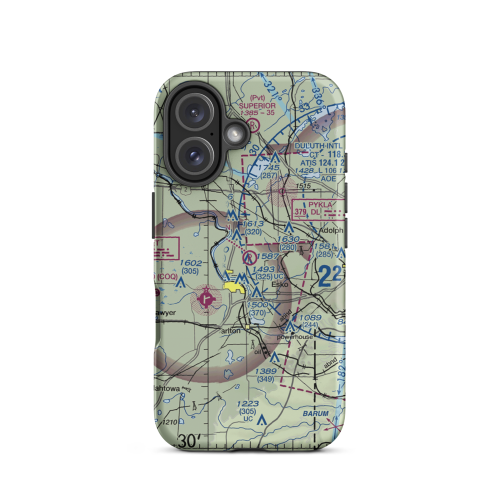 Country Haven Airport (MY94) VFR Sectional  Tough iPhone Case iPhone 16 model shown