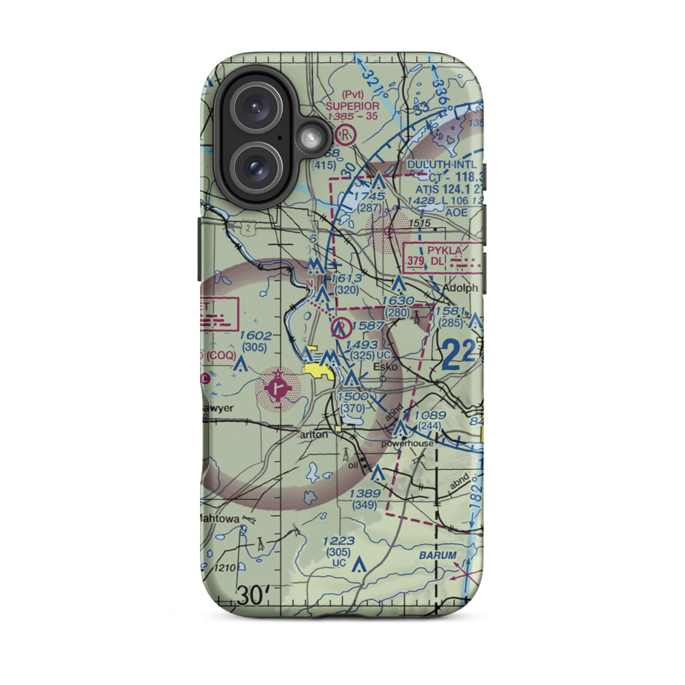 Country Haven Airport (MY94) VFR Sectional  Tough iPhone Case iPhone 16 Plus model shown