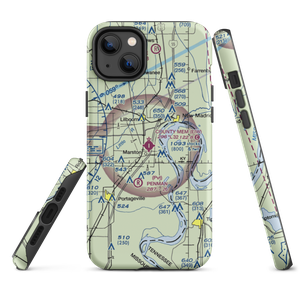 County Memorial Airport (EIW) VFR Sectional  Tough iPhone Case