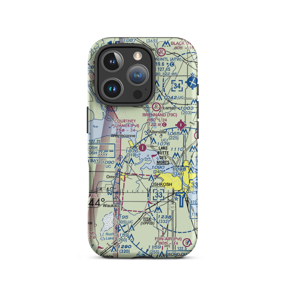 Courtney Plummer Airport (9WN1) VFR Sectional  Tough iPhone Case iPhone 16 Pro model shown