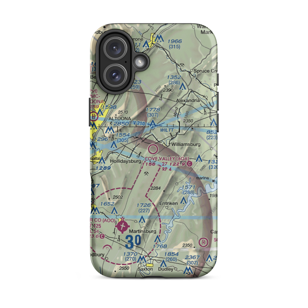 Cove Valley Airport (6G6) VFR Sectional  Tough iPhone Case iPhone 16 Plus model shown