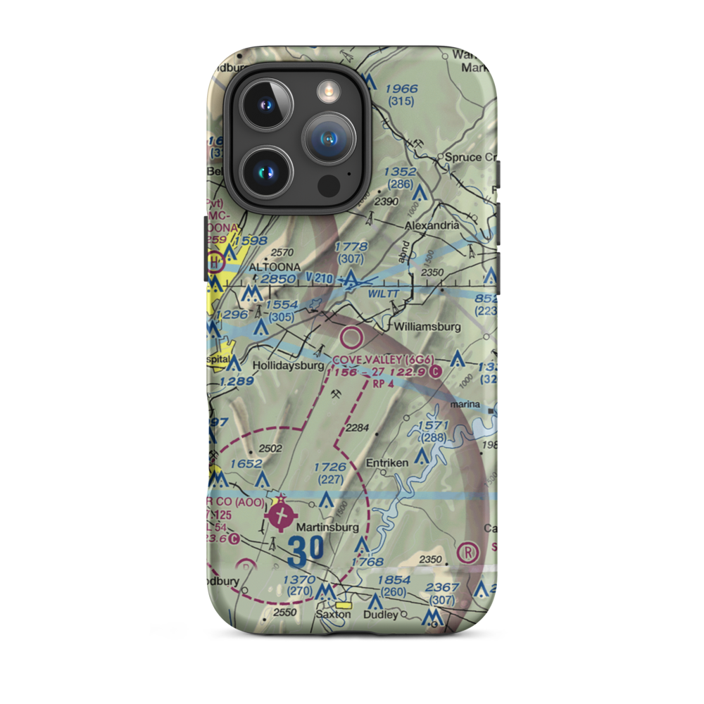 Cove Valley Airport (6G6) VFR Sectional  Tough iPhone Case iPhone 16 Pro Max model shown